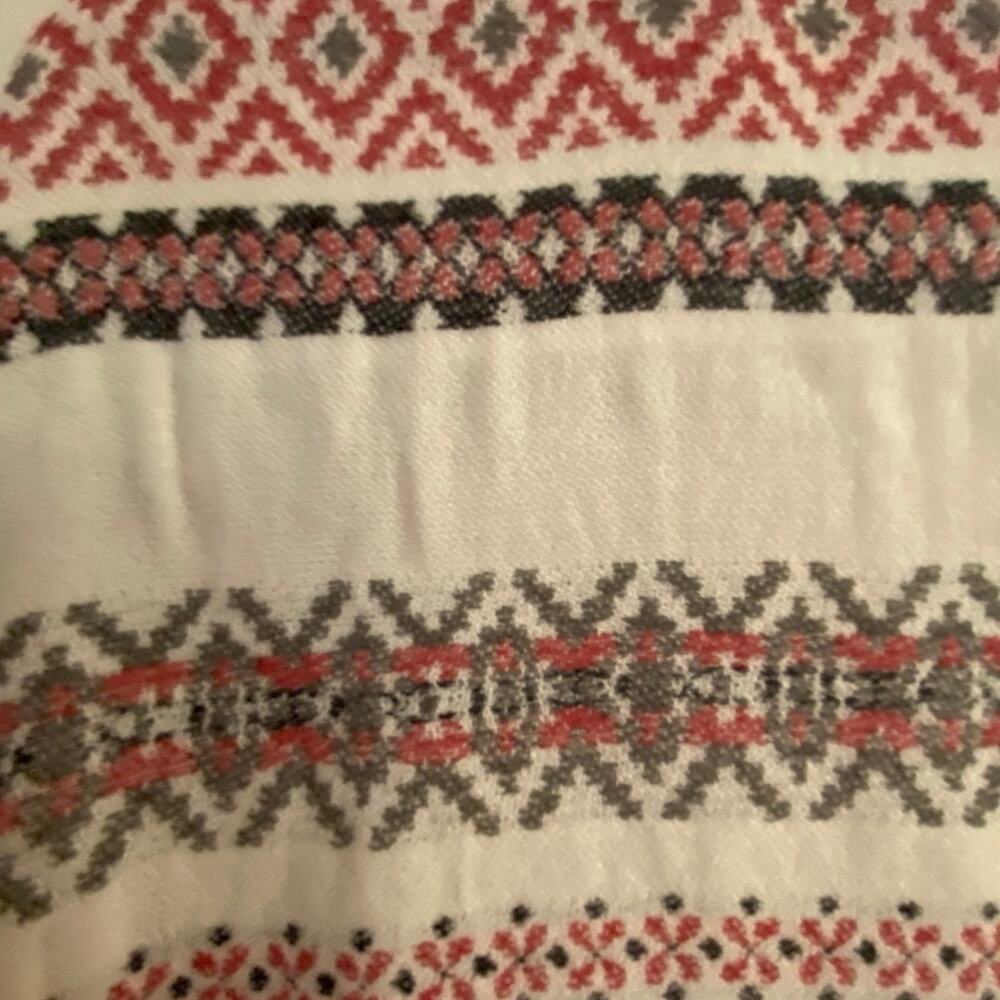 Cafe Marrakesh Cotton Blend Patterned Top Size M Work Casual - Picture 4 of 9